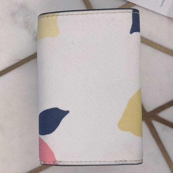 Kate Spade Lemon Zest Micro Tri Fold Wallet - Picture 2 of 8